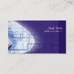 Indigo Blue Architect business cards