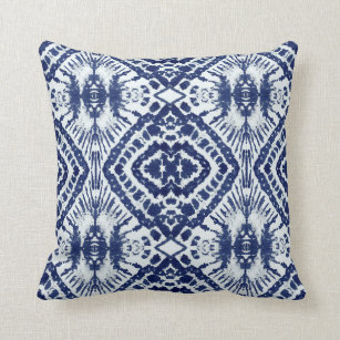 blue batik pillows