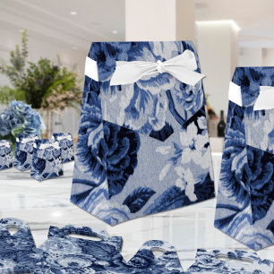 Indigo Blue Floral Toile No.1 Favour Box