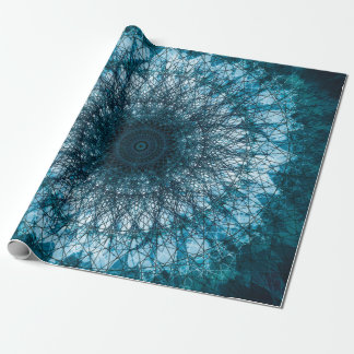 Indigo Blue Mandala Wrapping Paper