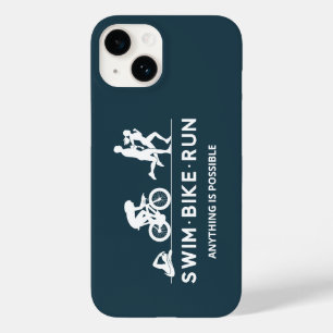 Indigo Blue • Swim Bike Run Triathlon Icon Series Case-Mate iPhone 14 Case