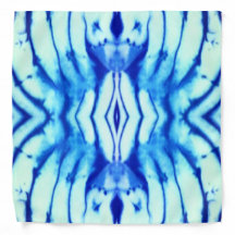 Indigo Blue Tie Dye Bandanna