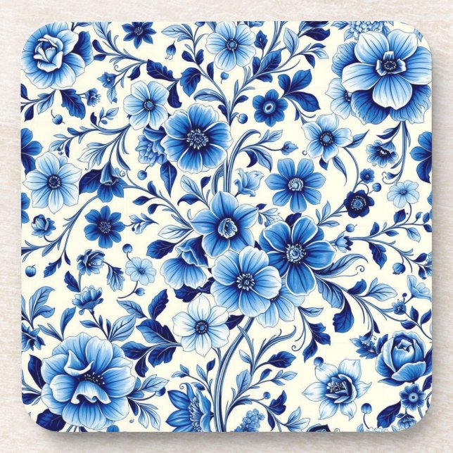 indigo botanical garden coaster (Front)