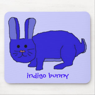 Indigo Bunny mousepad