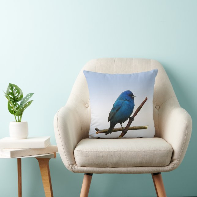Indigo Bunting Cushion (Chair)