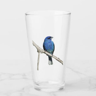 Indigo Bunting Glass