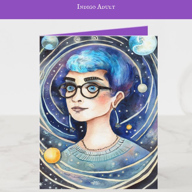 Indigo Child Art | Indigo Adult Art | Blank Card (Creator Uploaded)