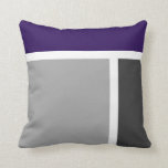 Indigo Colour Block Throw Pillow<br><div class="desc">Indigo & Grey Colour Block Pillow</div>