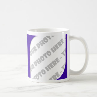 Indigo Curves Photo Mug - Create Your Own