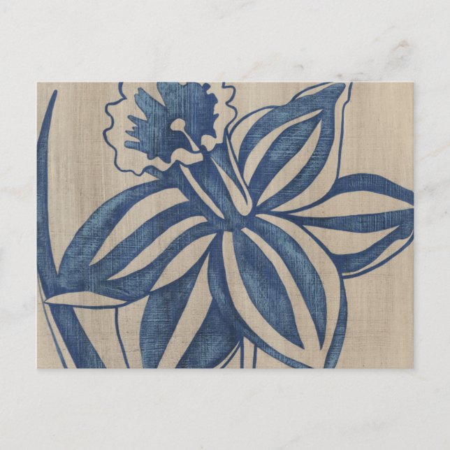Indigo Daffodil Postcard (Front)