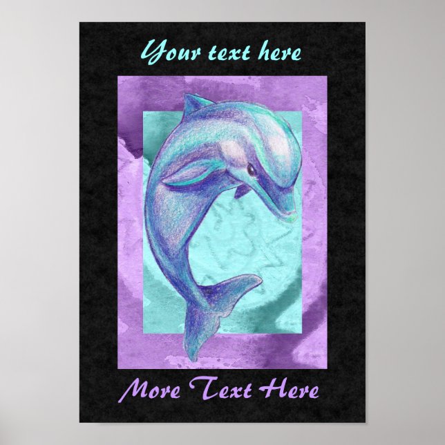 Indigo Dolphin Poster (Front)