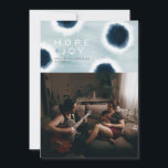 Indigo Dots Holiday Card<br><div class="desc">Beautiful batik indigo dots create an abstract modern holiday card,  perfect for your family photo. This card also features a light blue tie-dye background.</div>