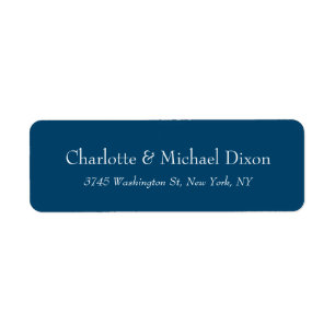 Indigo Dye Blue Stylish Elegant Family Name