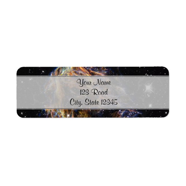 Indigo Edged Stellar Debris Cloud (Front)