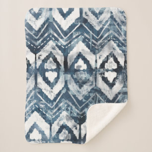 Indigo Extraction - Geometric Sherpa Blanket