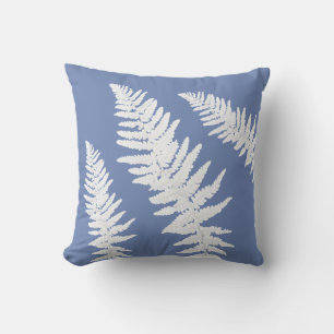 Indigo Fern Botanical Toss Pillow