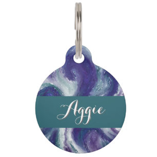 Indigo Flow Pet Tag