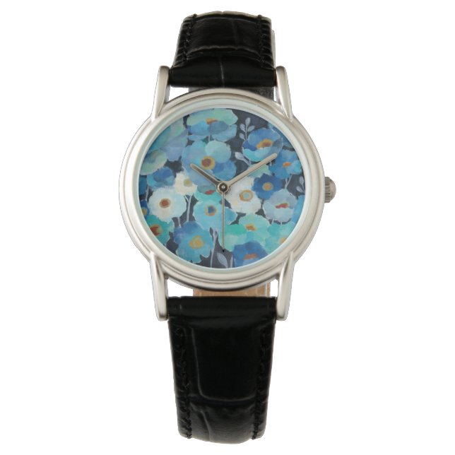 Indigo Flowers Watch (Front)