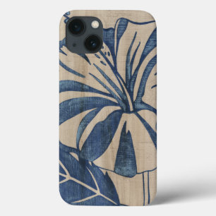 Indigo Hibiscus iPhone 13 Case