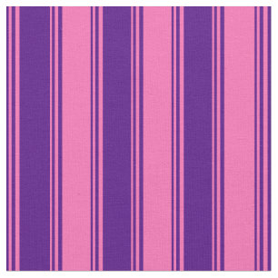 Indigo & Hot Pink Pattern Fabric