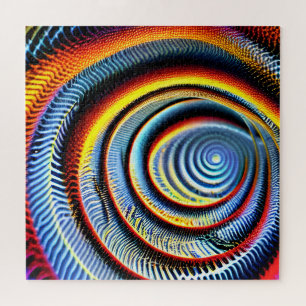 Indigo hypnosis fun pulls you into other dimension jigsaw puzzle