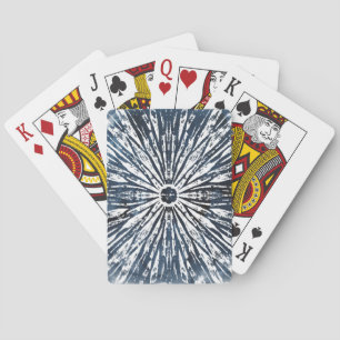 Indigo Ink Radial Motif Playing Cards