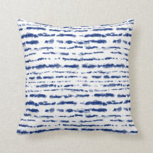 Indigo Japanese Shibori Stripes Print