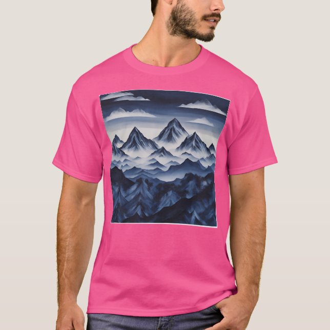 Indigo Mountains  Active T-Shirt (Front)