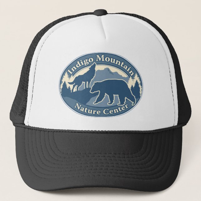 Indigo.Mtn.Logo.2000x1500 Transparent Trucker Hat (Front)