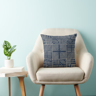 Indigo Mudcloth | Symmetry Cushion
