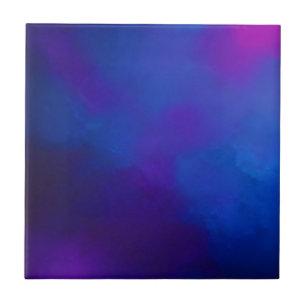 Indigo navy purple pink abstract art tile