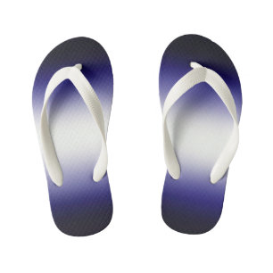 Indigo ocean blue kid's flip flops