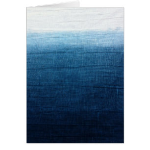 Indigo Ombre Fade Dip Dyed Shibori