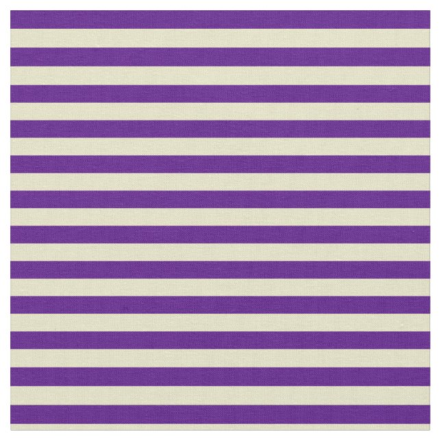 Indigo & Pale Goldenrod Striped/Lined Pattern Fabric (Close Up)