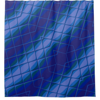 indigo palette shower curtain