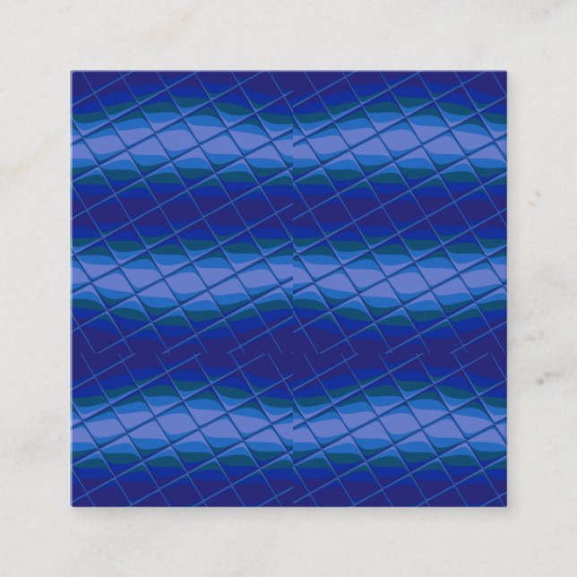 indigo palette square business card (Front)