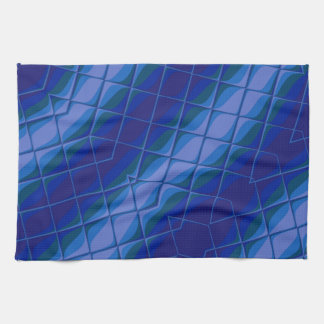 indigo palette tea towel