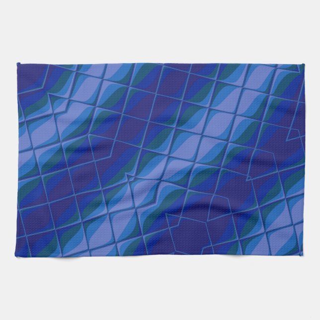 indigo palette tea towel (Horizontal)