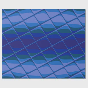 indigo palette wrapping paper