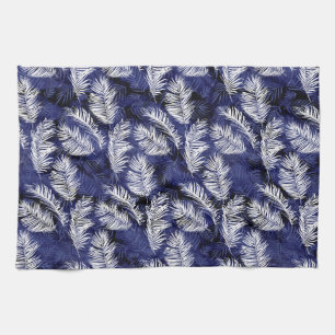 Indigo Palms Tea Towel