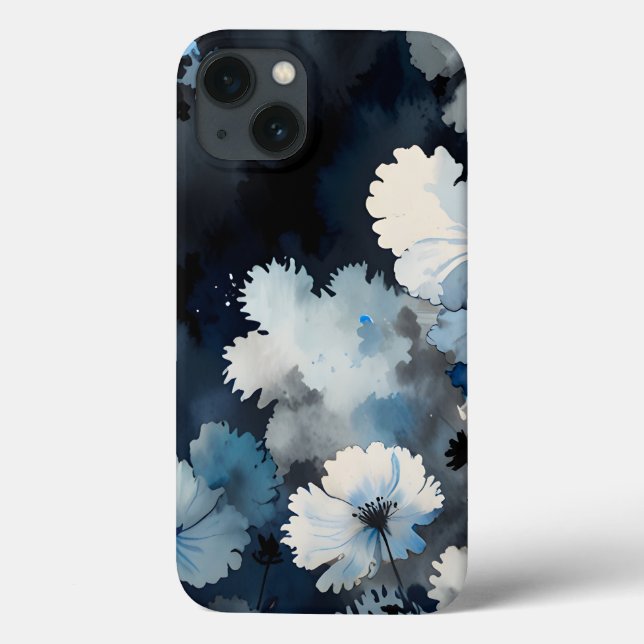 Indigo Petals Case-Mate iPhone Case (Back)