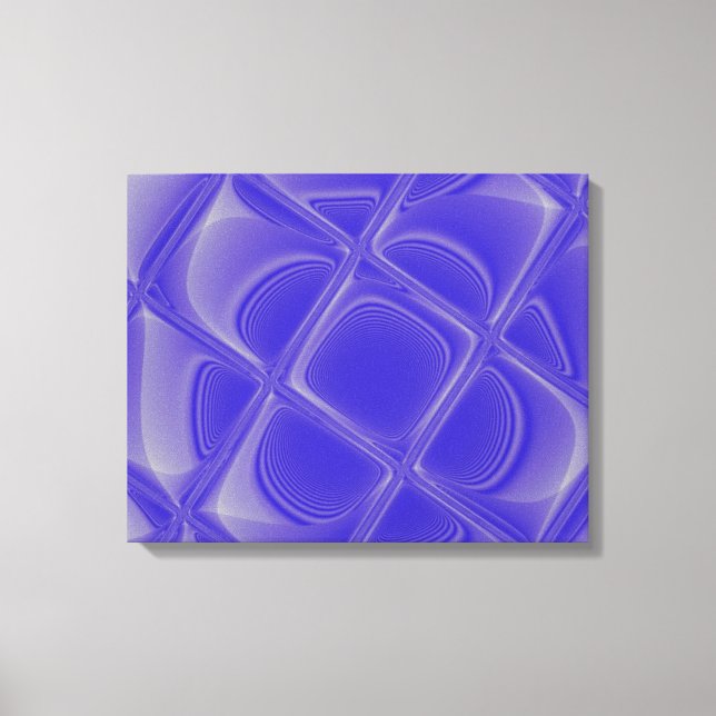 Indigo Petals Morphed Wrapped Canvas (Front)