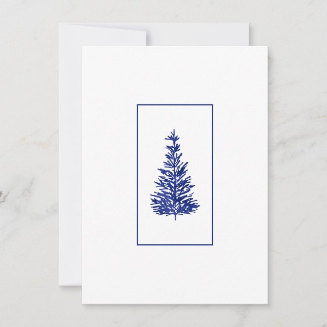 Indigo Pine Trees  Card (Front)