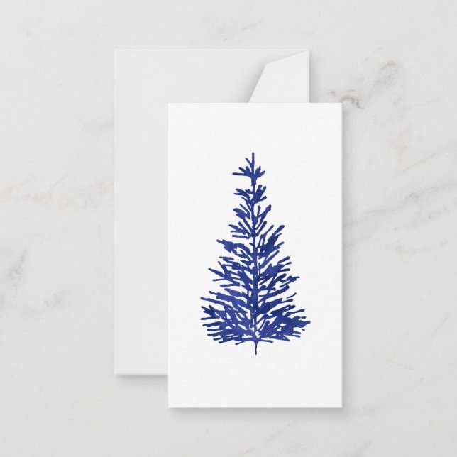 Indigo Pine Trees  Card (Front)
