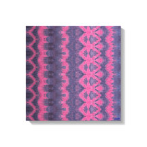 Indigo Pink Stretched Canvas Print