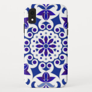 Indigo Portuguese Azulejos Blue and White Tiles iPhone XR Case