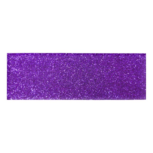 Indigo purple glitter name tag (Front)