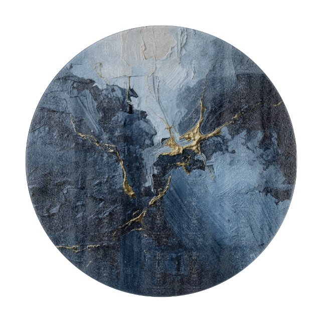 "Indigo Rhapsody" Cutting Board (Front)