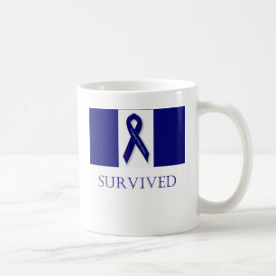 Indigo Ribbon- I Survived. DBI Coffee Mug