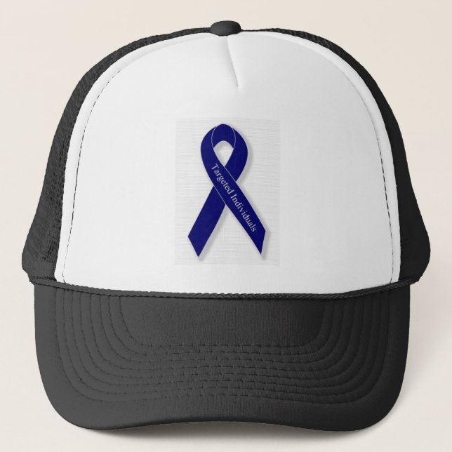 Indigo Ribbon Trucker Hat (Front)